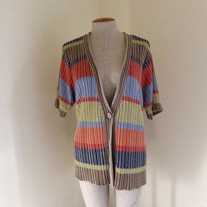 Coldwater Creek Cardigan multi color 1X